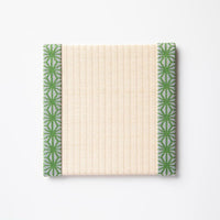 C001 - Tatami Coaster, Hemp Leaf Pattern (Green)