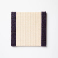 C005 - Tatami Coaster, Hemp Leaf Pattern (Purple)