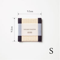 C005 - Tatami Coaster, Hemp Leaf Pattern (Purple)