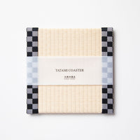C011 - Tatami Coaster Checkered (Black)