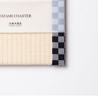 C011 - Tatami Coaster Checkered (Black)