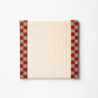 C012 - Tatami Coaster Checkered (Red)
