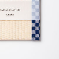 C013 - Tatami Coaster Checkered (Blue)