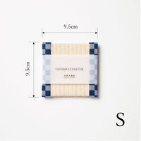 C013 - Tatami Coaster Checkered (Blue)