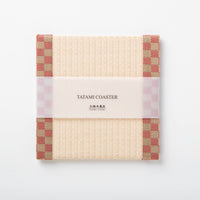 Tatami Coaster: Ichimatsu (Pink)