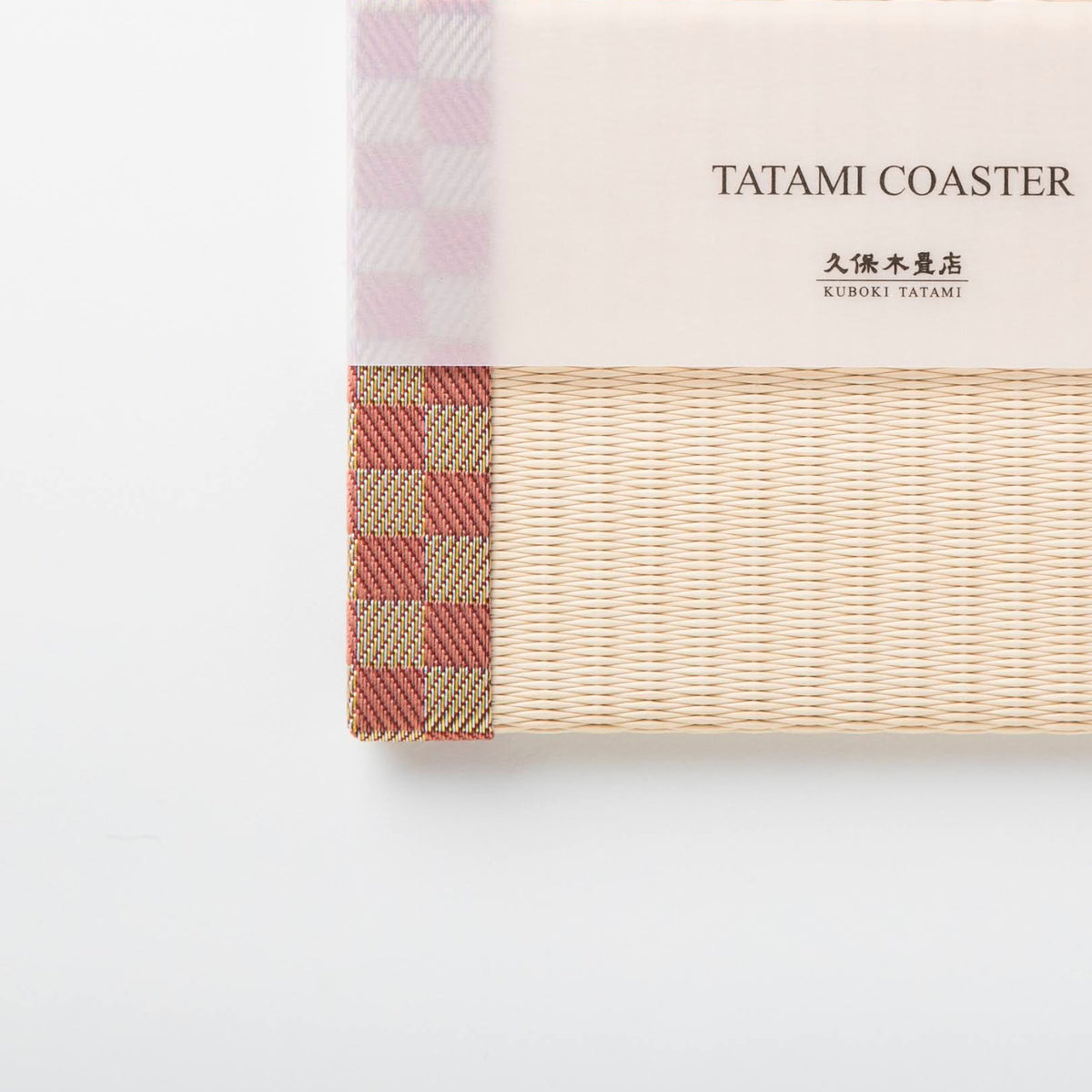Tatami Coaster: Ichimatsu (Pink)