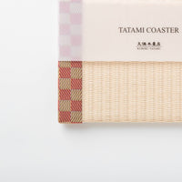 Tatami Coaster: Ichimatsu (Pink)