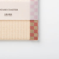 Tatami Coaster: Ichimatsu (Pink)