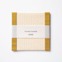 C022 - Tatami Coaster Aizu Cotton (Mustard)