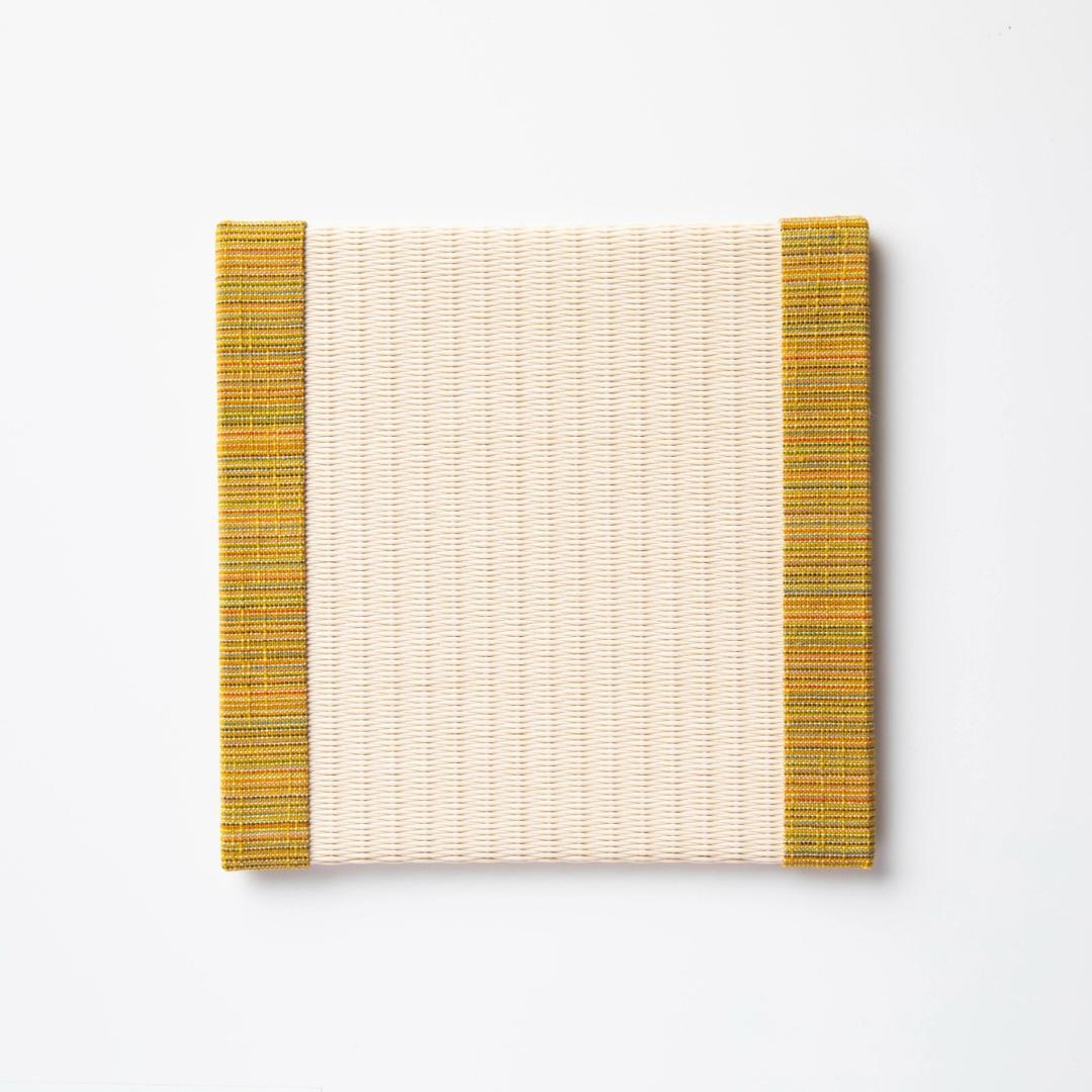 C022 - Tatami Coaster Aizu Cotton (Mustard)
