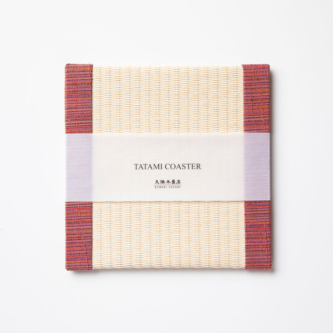 C023 - Tatami Coaster Aizu Cotton (Pink)