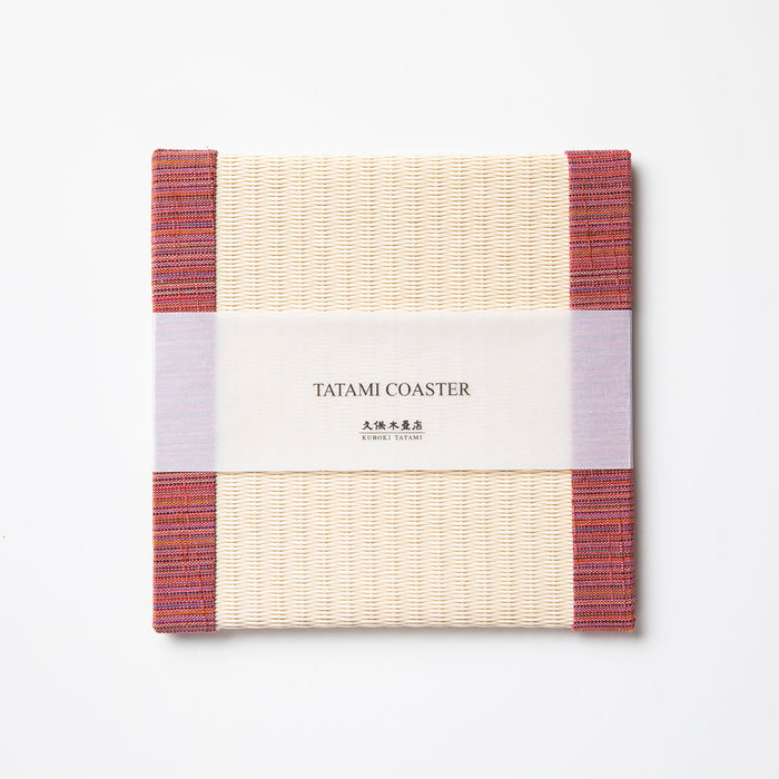 C023 - Tatami Coaster Aizu Cotton (Pink)
