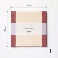 C023 - Tatami Coaster Aizu Cotton (Pink)