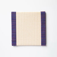 C024 - Tatami Coaster Aizu Cotton (Purple)