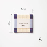 C024 - Tatami Coaster Aizu Cotton (Purple)
