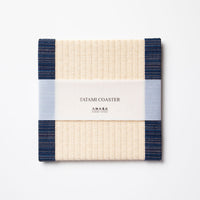 C025 - Tatami Coaster, Aizu Cotton (Navy)