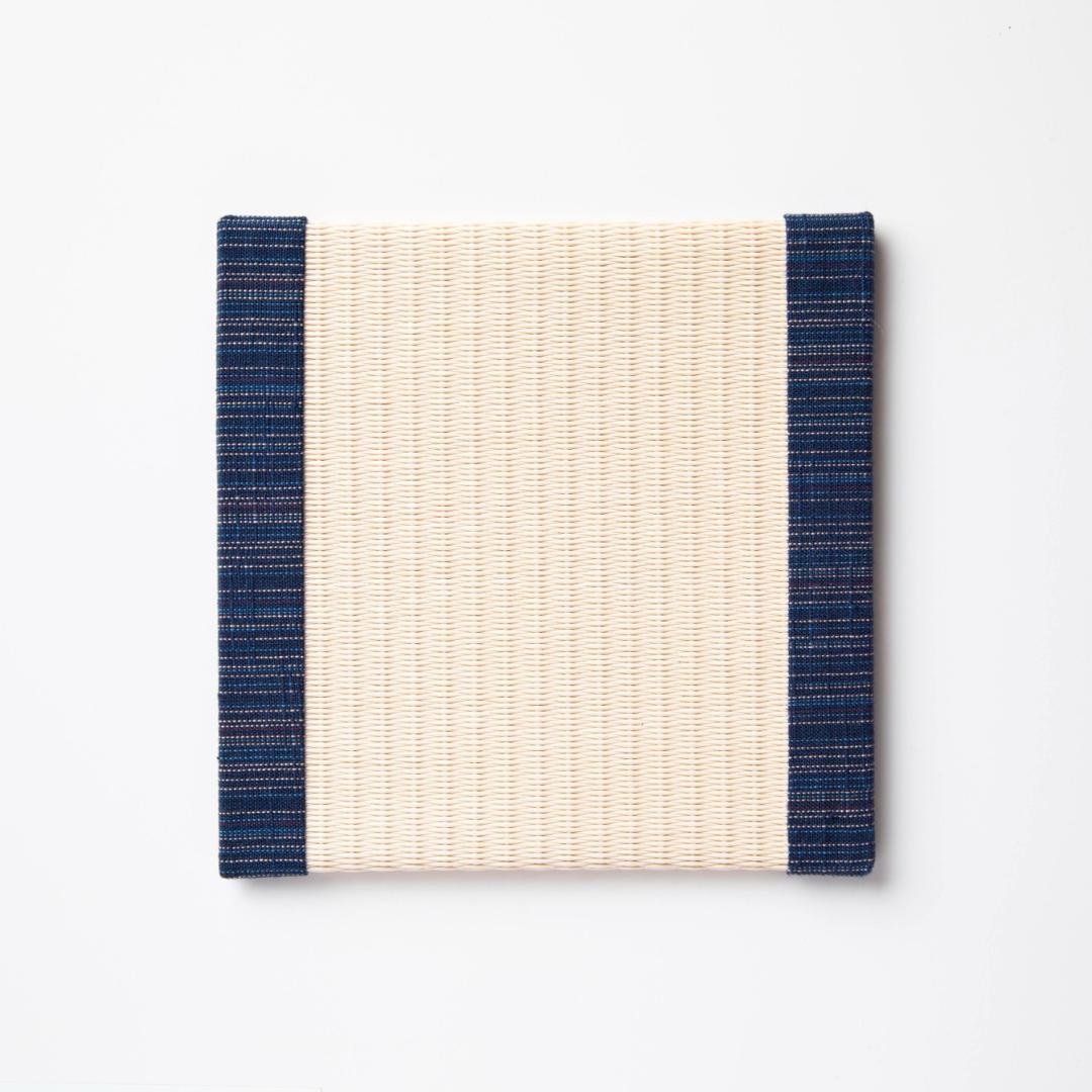 C025 - Tatami Coaster, Aizu Cotton (Navy)