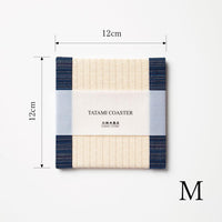C025 - Tatami Coaster, Aizu Cotton (Navy)