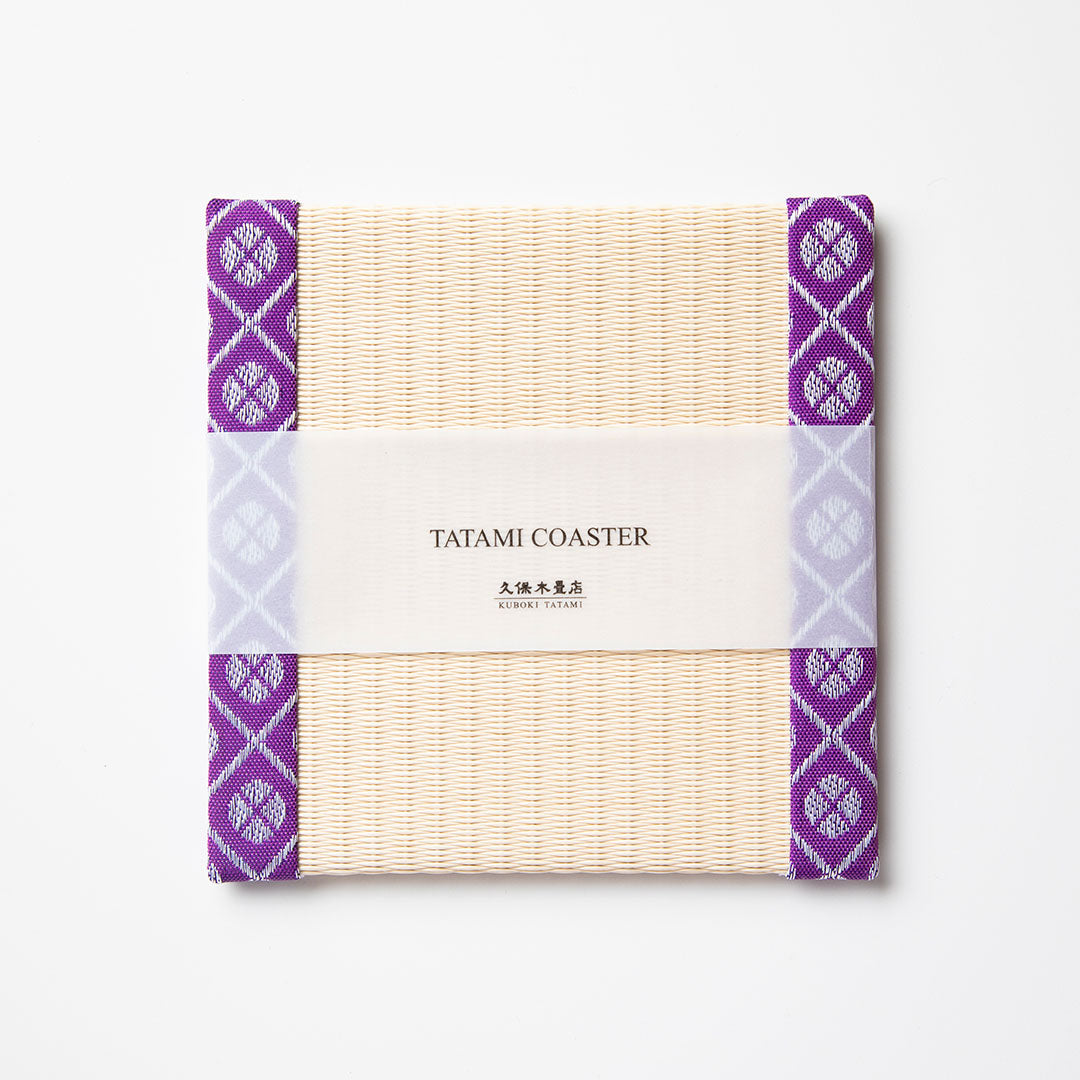 C043 - Tatami Coaster, Komon Korai (Purple)