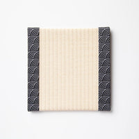 C053 - Tatami Coaster, Seigaiha (Black)