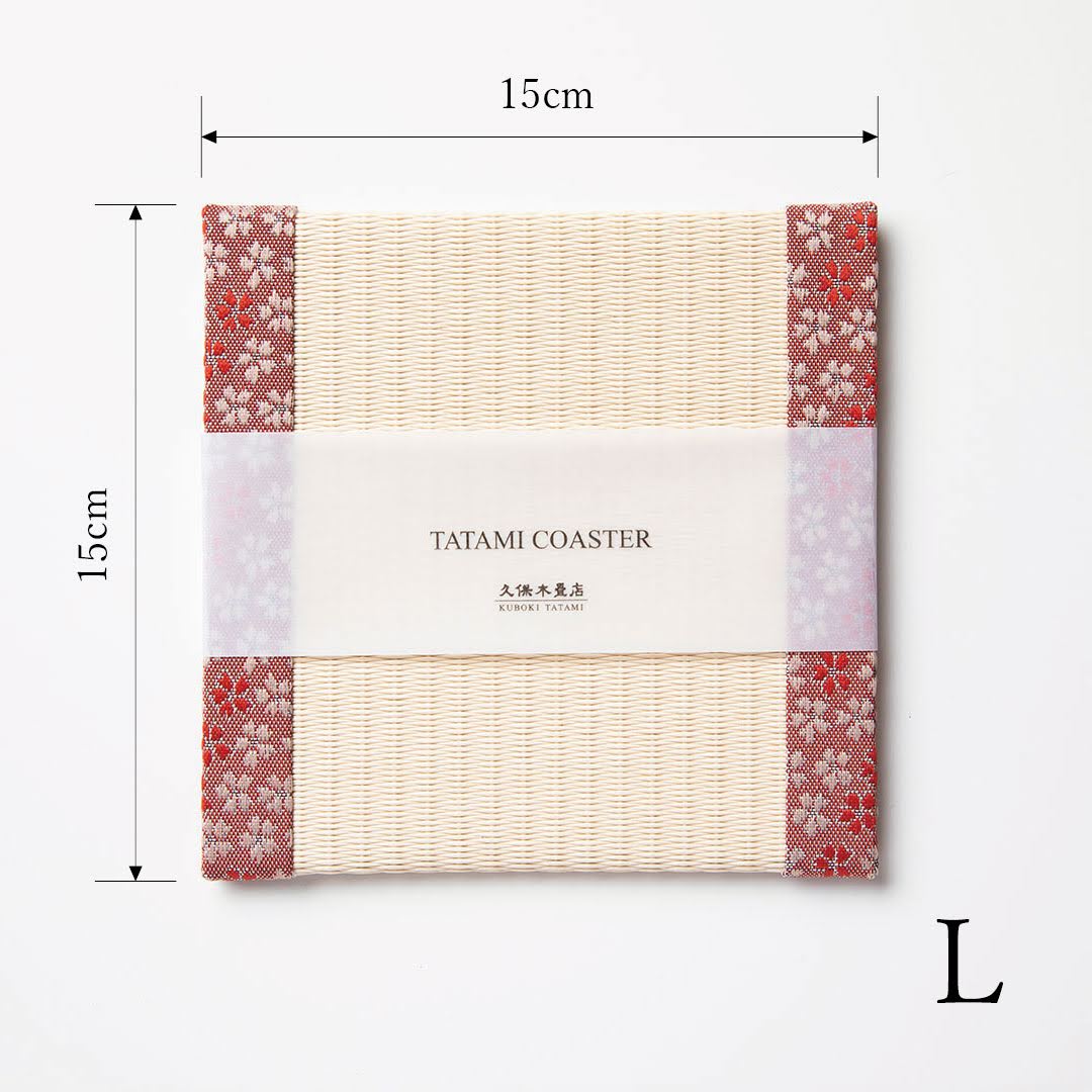 C055 - Tatami Coaster, Cherry Blossom