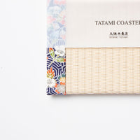 C062 - Tatami Coaster Kaga Yuzen (Navy)