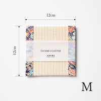 C062 - Tatami Coaster Kaga Yuzen (Navy)