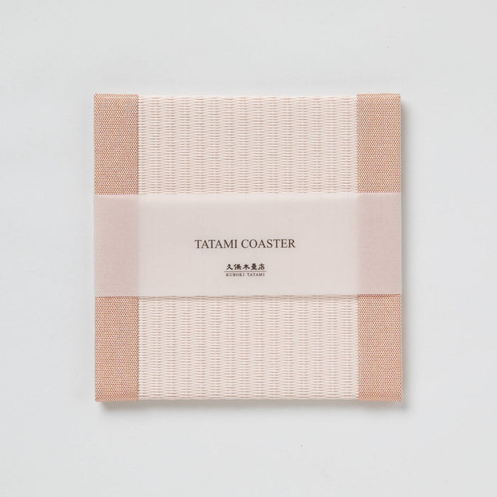 C081 - 畳コースター　ピンク