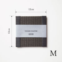 C101 - Tatami Coaster Charcoal (Kakari)
