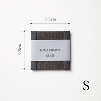 C101 - Tatami Coaster Charcoal (Kakari)