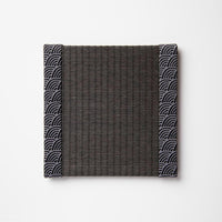 C102 - Tatami Coaster, Charcoal (Seigaiha)