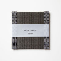 C103 - Tatami Coaster, Charcoal (Grid)