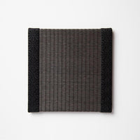 C104 - Tatami Coaster Charcoal (Hemp Leaf)