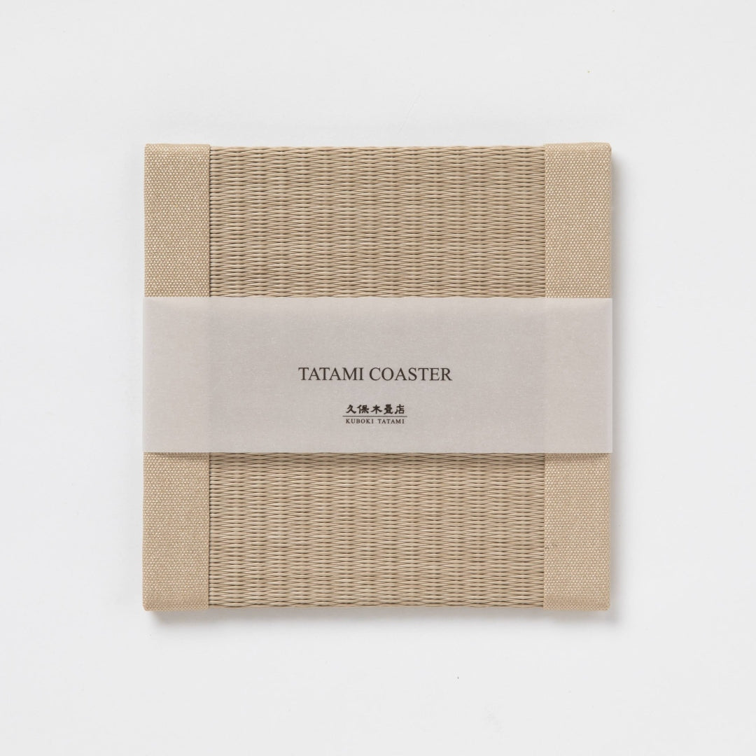 C203 - Dessous de verre Tatami, beige moka