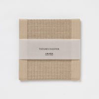 C203 - Dessous de verre Tatami, beige moka