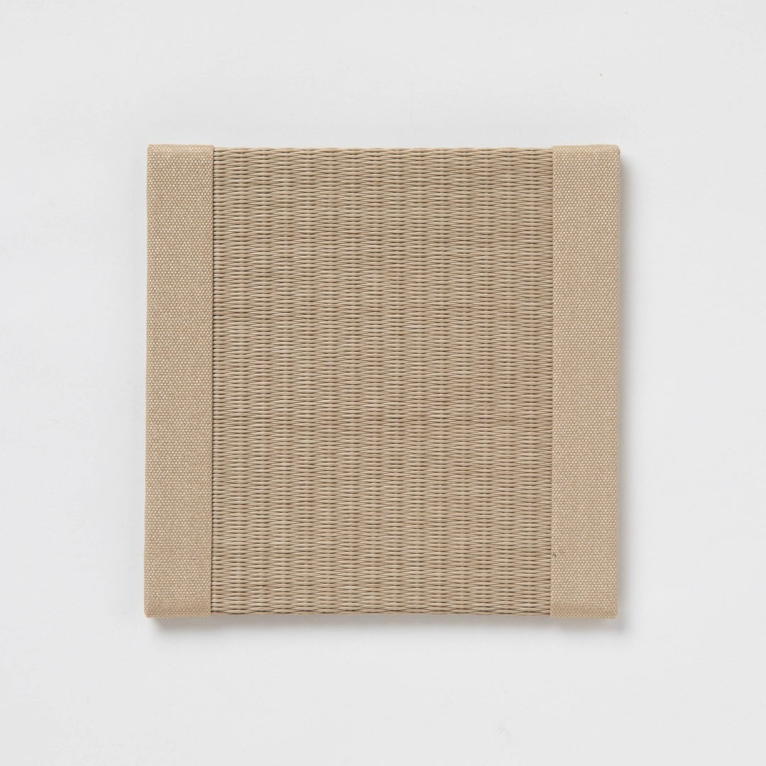 C203 - Dessous de verre Tatami, beige moka