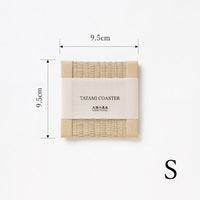 C203 - Dessous de verre Tatami, beige moka