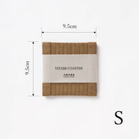 C204 - Dessous de verre Tatami, marron foncé