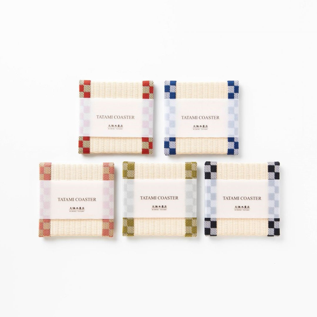 CG502 - 畳コースター5枚ギフトセット　市松