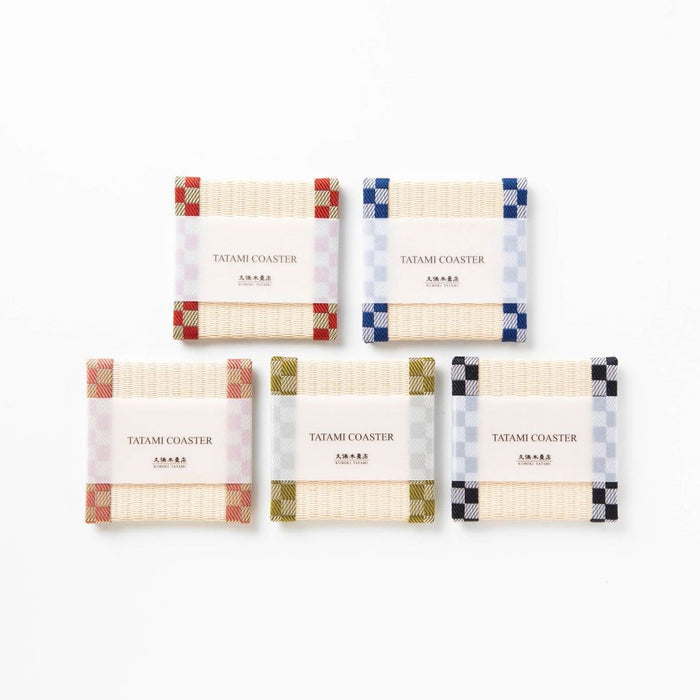 CG502 - 畳コースター5枚ギフトセット　市松