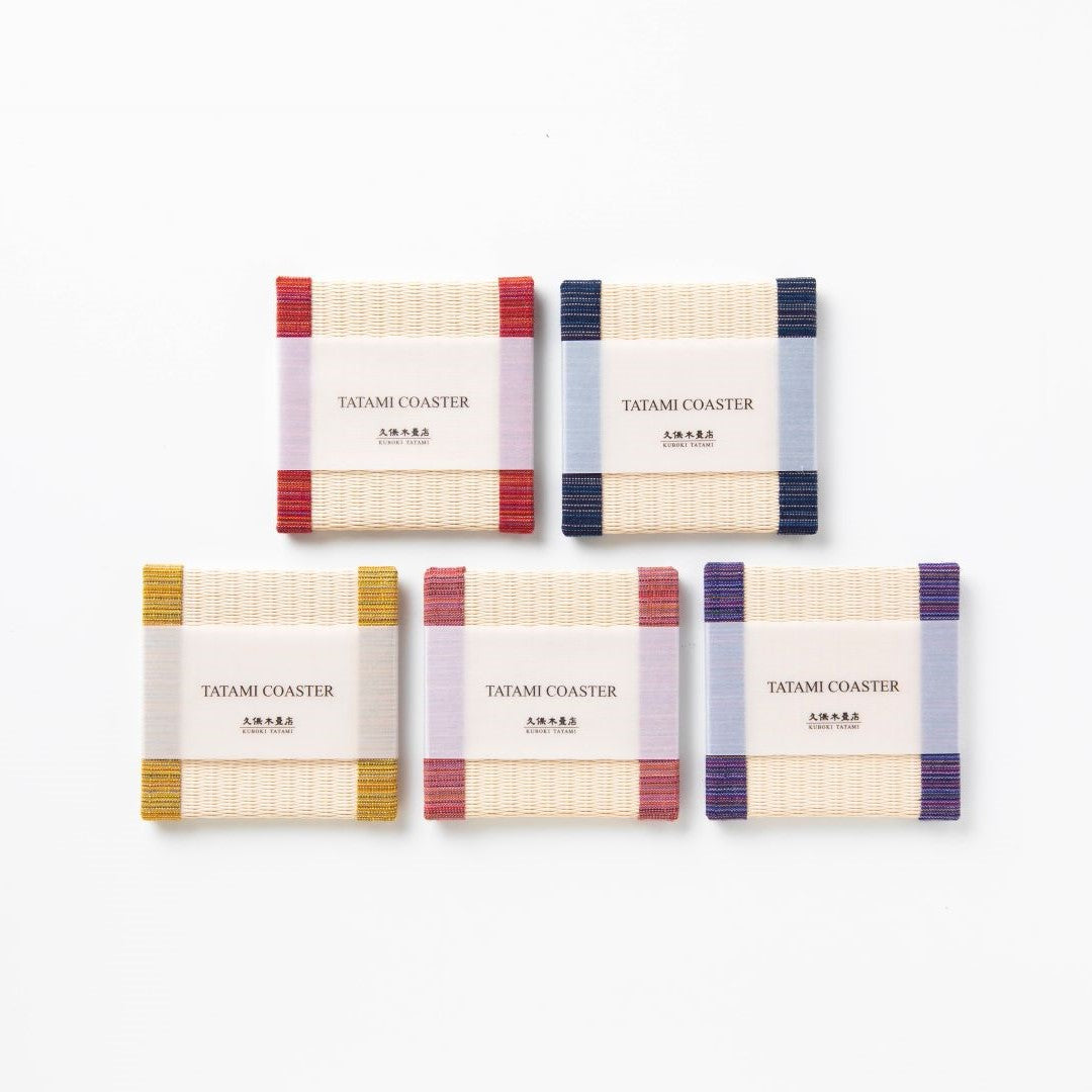 CG503 - 畳コースター5枚ギフトセット　会津木綿