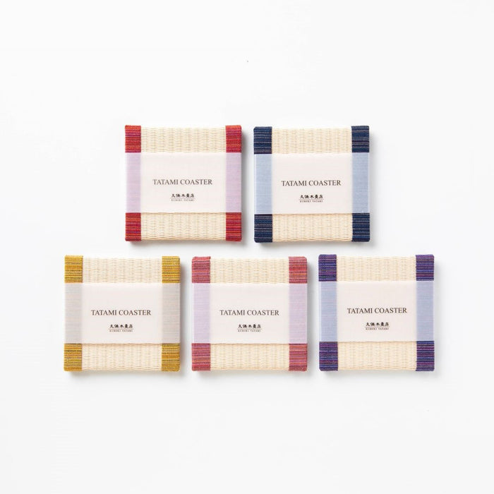 CG503 - 畳コースター5枚ギフトセット　会津木綿