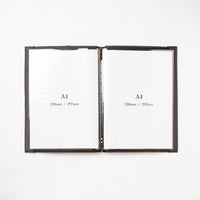 MBA4B - Livre de menus Tatami A4 Noir