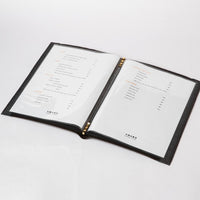 MBA4B - Livre de menus Tatami A4 Noir