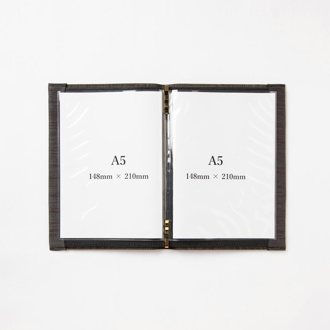 MBA5B - Livre de menus Tatami A5 Noir