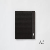 MBA5B_logo - Livre de menus Tatami (avec logo) A5 Noir