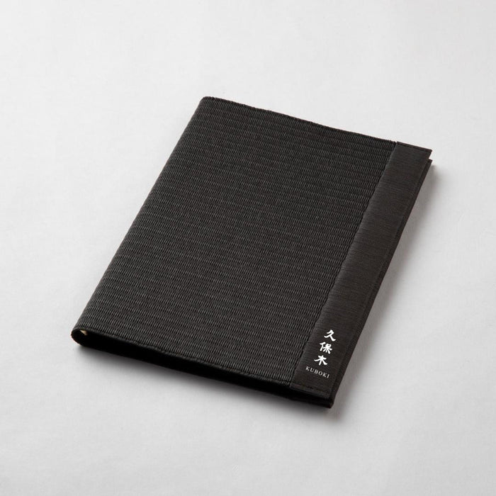 MBA5B_logo - Livre de menus Tatami (avec logo) A5 Noir
