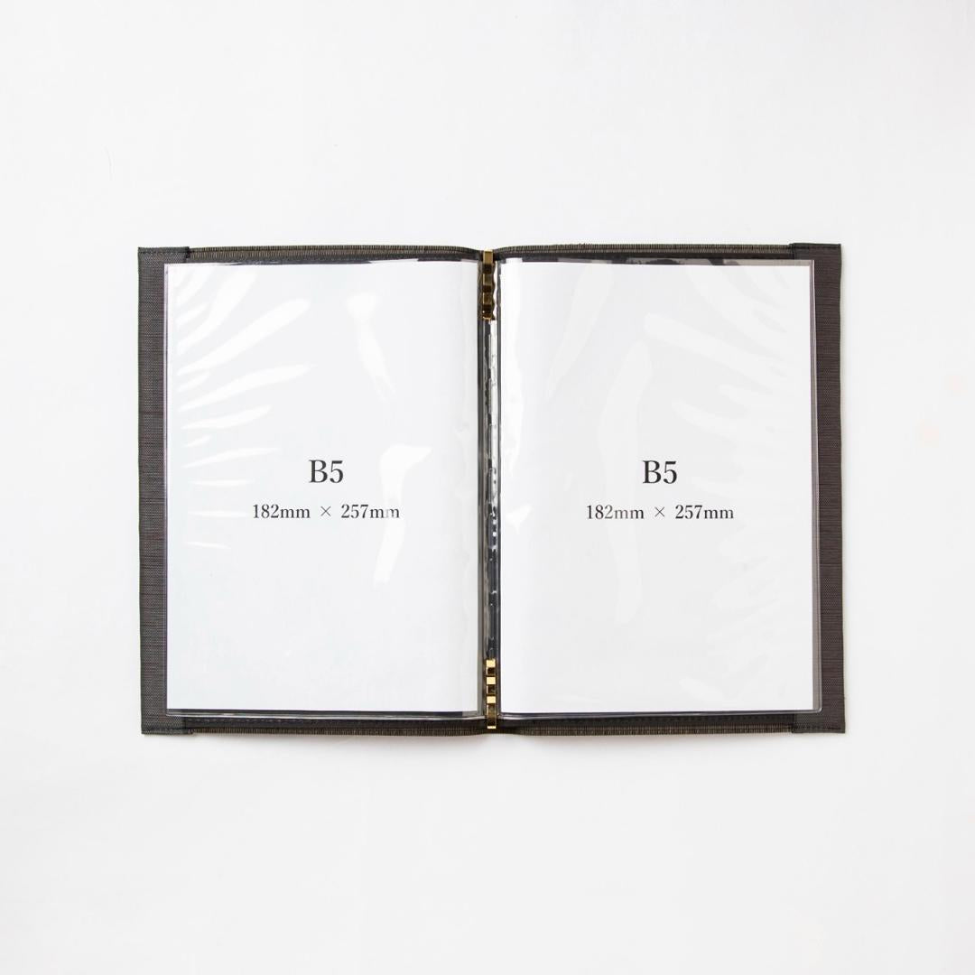 MBB5B - Livre de menus Tatami B5 Noir