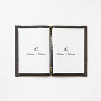 MBB5B_logo - Livre de menus Tatami (avec logo) B5 Noir