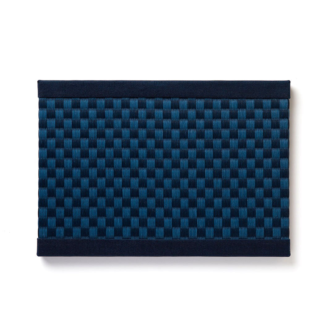 MTB03 - Mini Tatami Mat (B4 size) Checkered Indigo